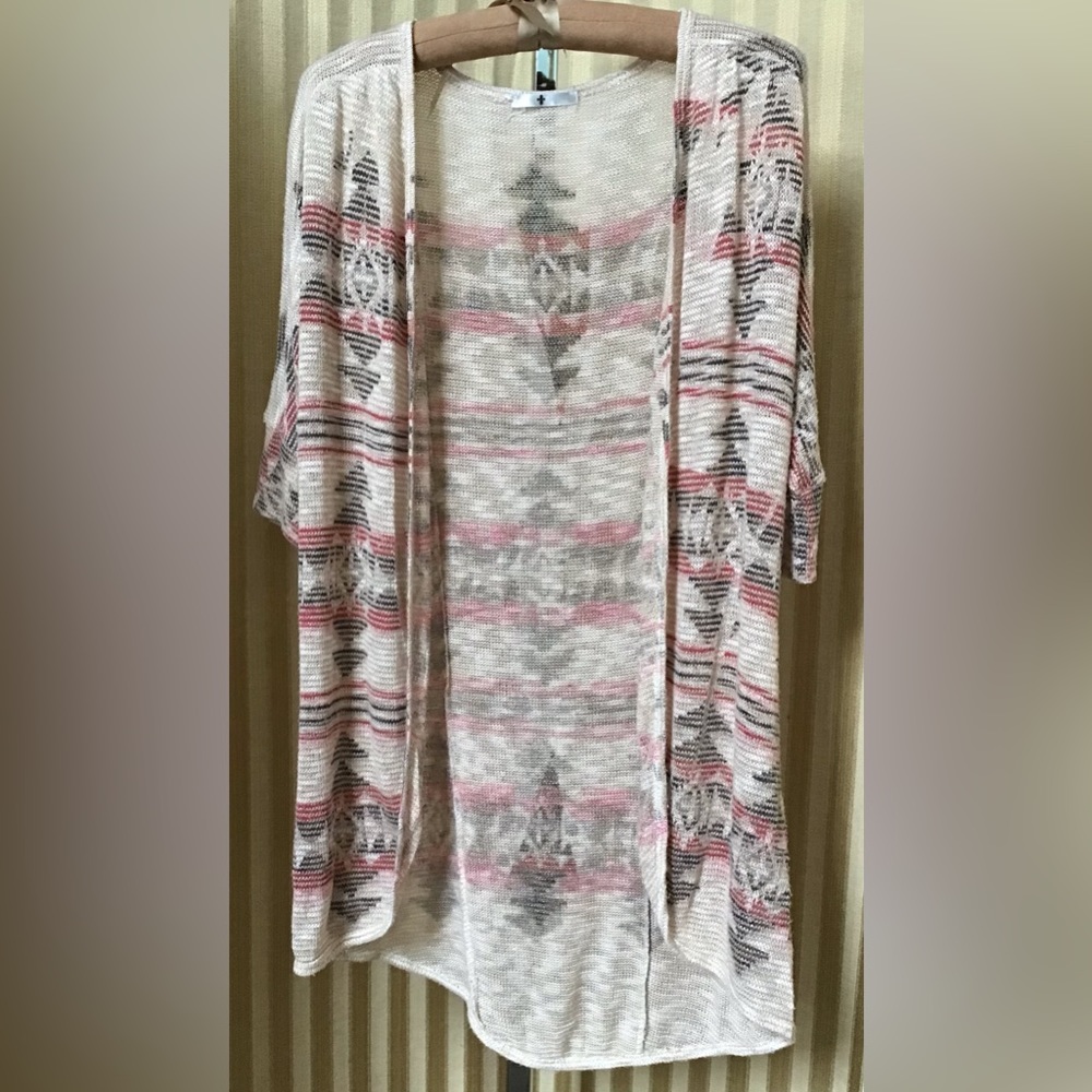 Blue Planet Bohemian sheer cardigan